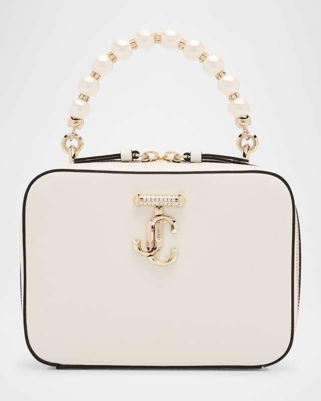 Avenue Embellished Leather Vanity Top-Handle Bag